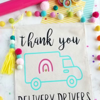 DIY Thank You Sign for Delivery Drivers