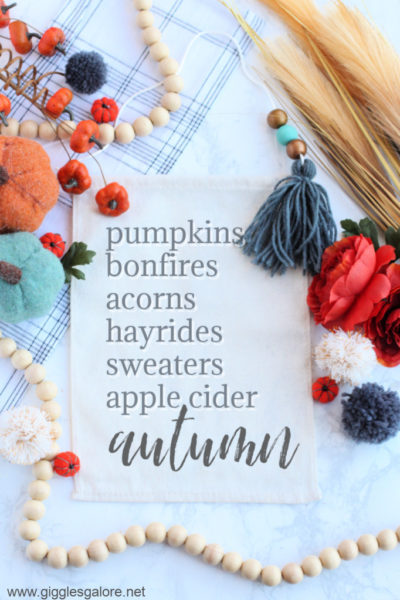 Autumn bucket list banner