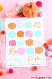 Hello pumpkin printable sign