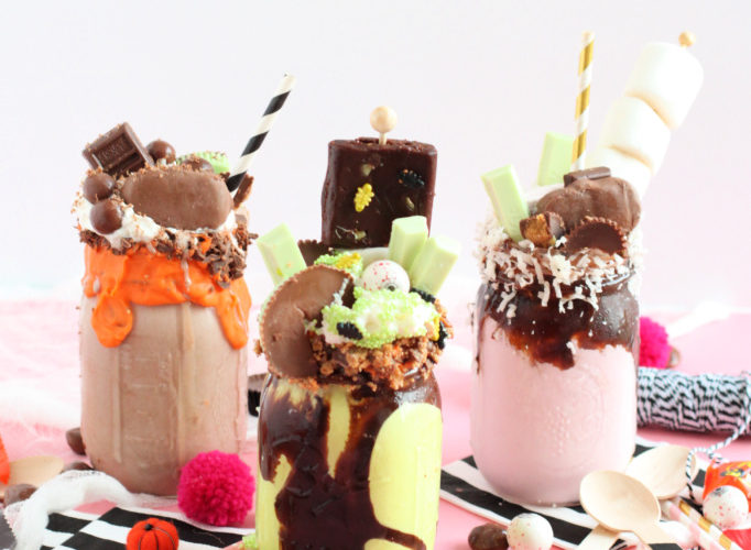 Monster halloween freak shake
