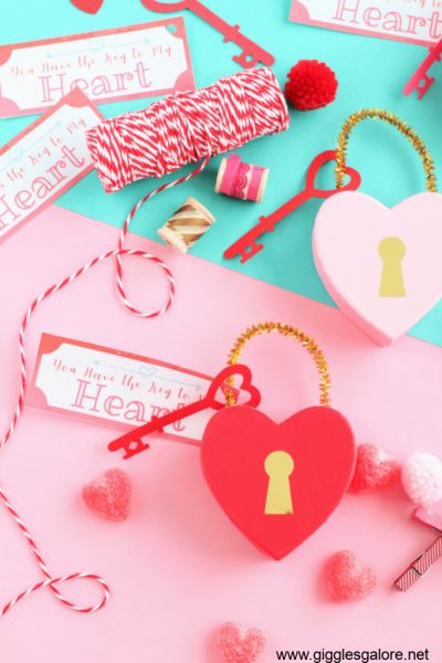 Diy key to my heart valentine treat boxes