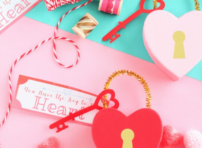 Diy key to my heart valentine treat boxes