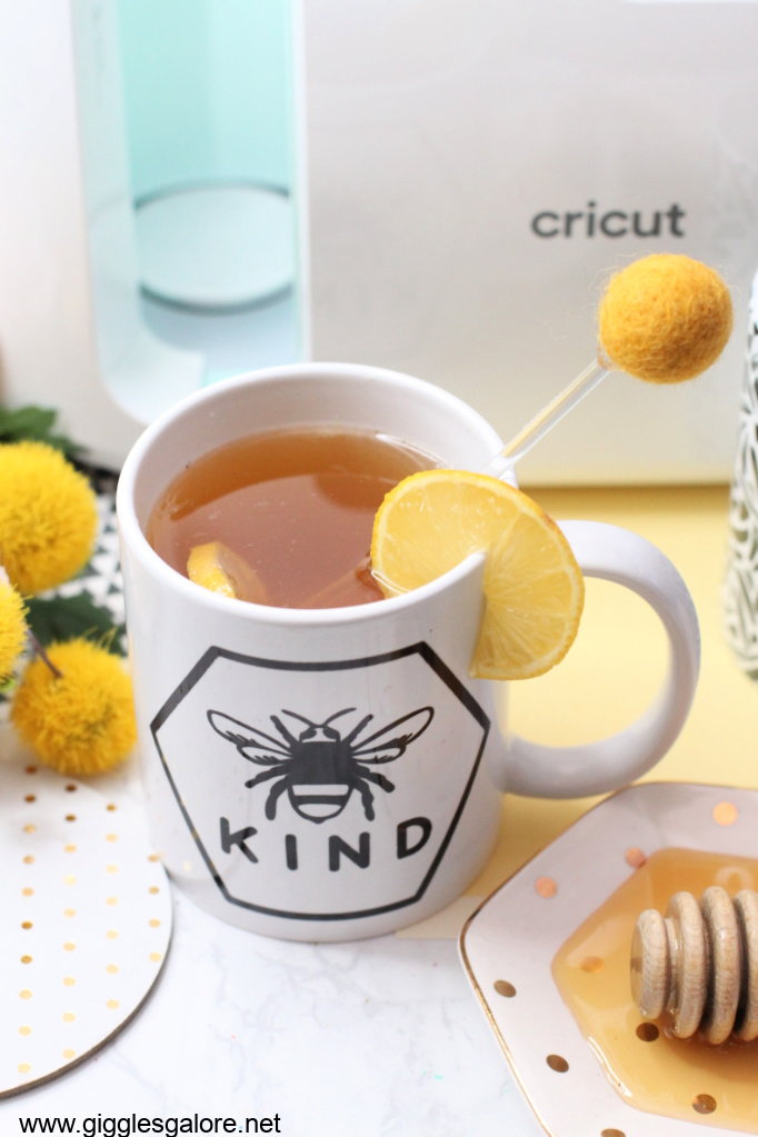 Cricut mug press be kind tea mug