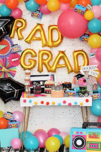 80s inspired rad grad graduation party ideas