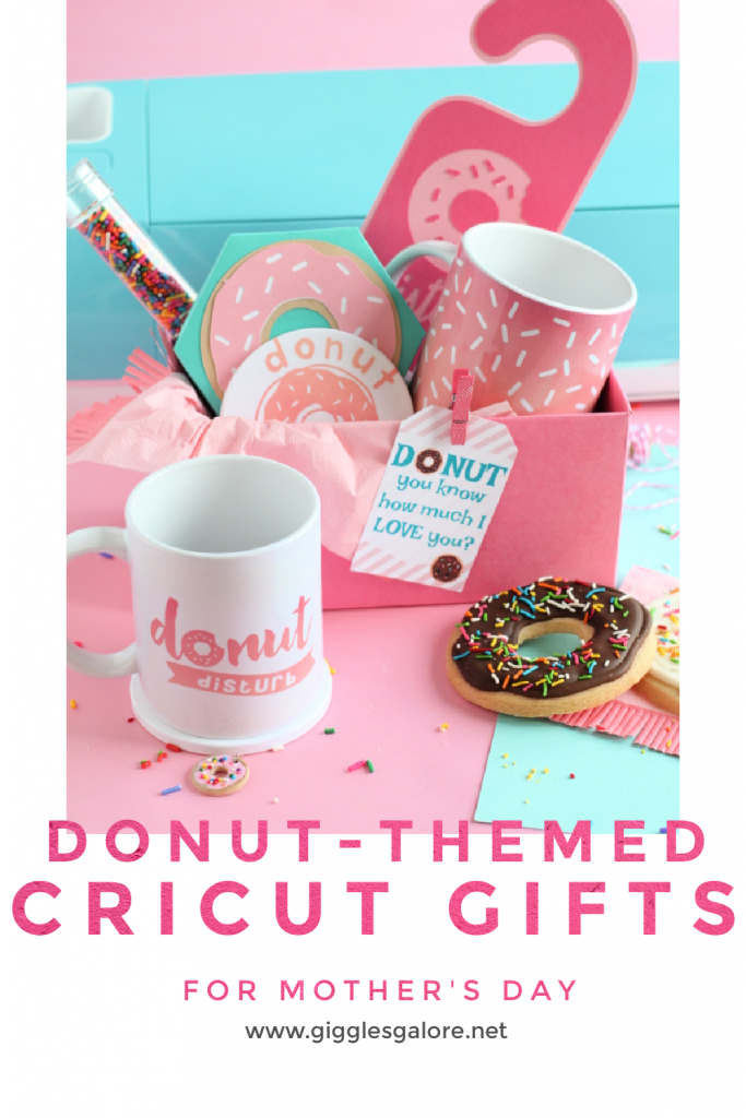 Donut themed cricut gifts for mothers day