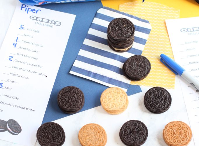 Family activity oreo taste test challenge