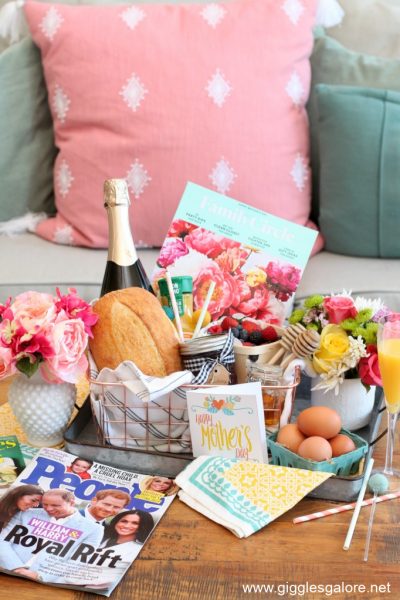 Farmhouse breakfast in bed gift basket