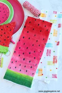 Diy summer tea towel gift ideas