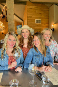 Girls weekend wine tasting arrowhead creek