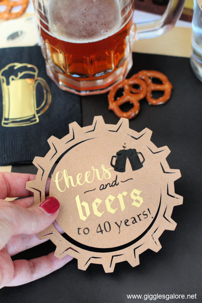 DIY Cheers and Beers Coasters