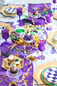 Mardi Gras Tablescape