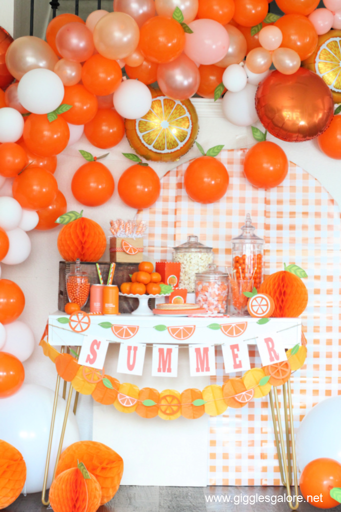 Orange You Glad Party Table