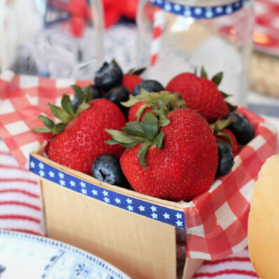 4th of July Berry Basket