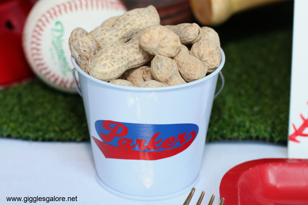 Baseball Party Peanut Buckets