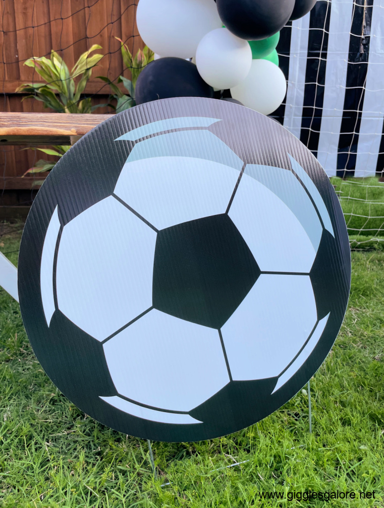 Personalized Soccer Ball Yard Sign