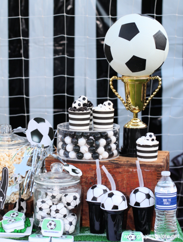 Soccer Ball Trophy Dessert Bar