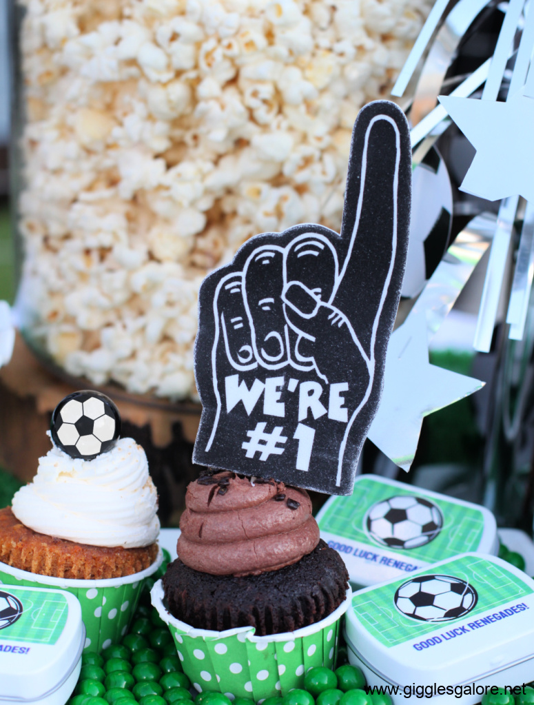 Soccer Party Cupcakes