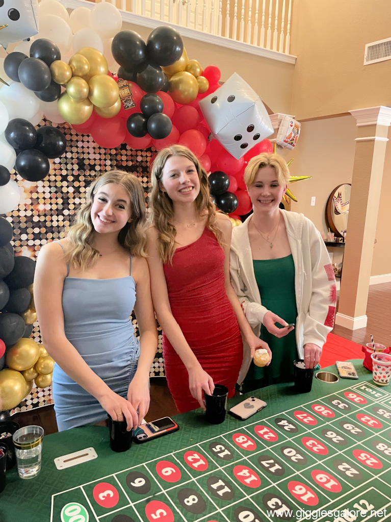 Casino Party Girls Playing Roulette