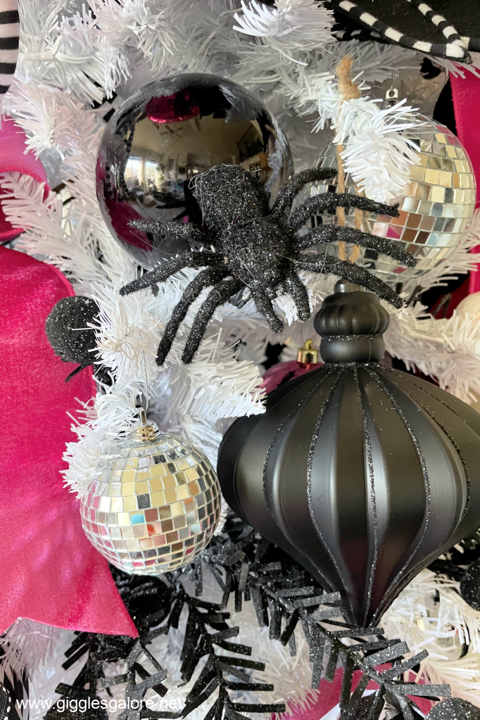 Black Spider Halloween Tree Ornament