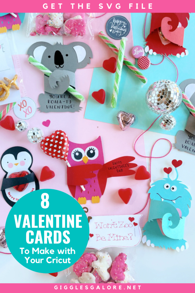 8 Easy Valentines To Make with Your Cricut - Giggles Galore