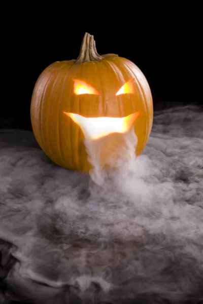 Dry Ice Jack O Lantern