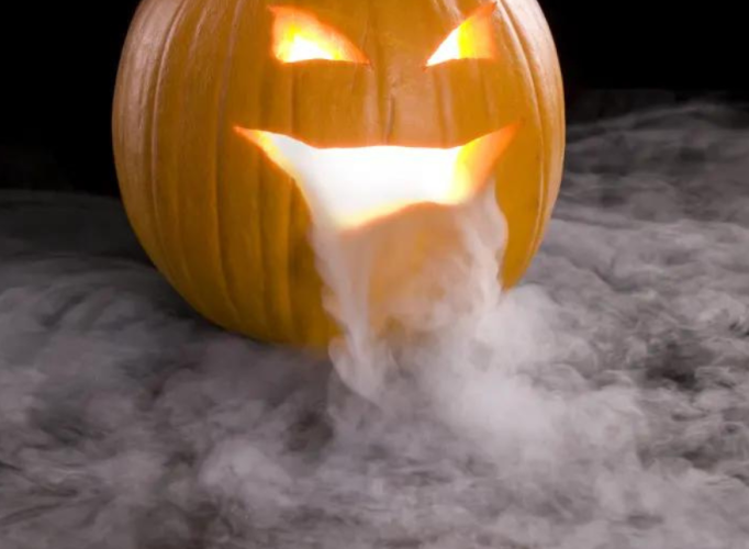 Dry Ice Jack O Lantern