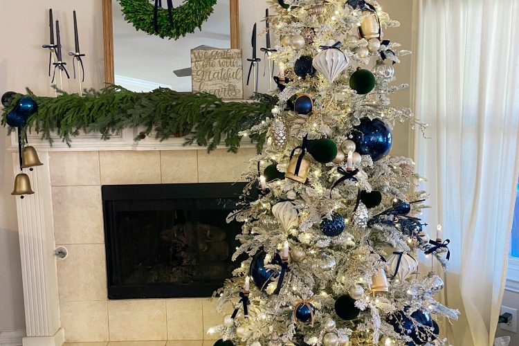 Simple and Elegant Navy and Green Noble Fir