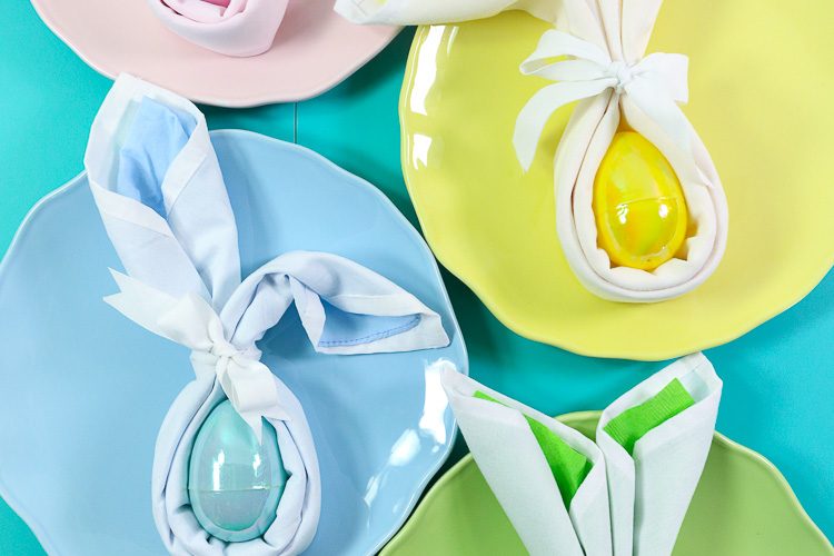 Easter Bunny Ears Napkin Fold