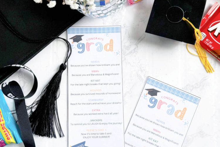 Graduation Candy Gram Printable