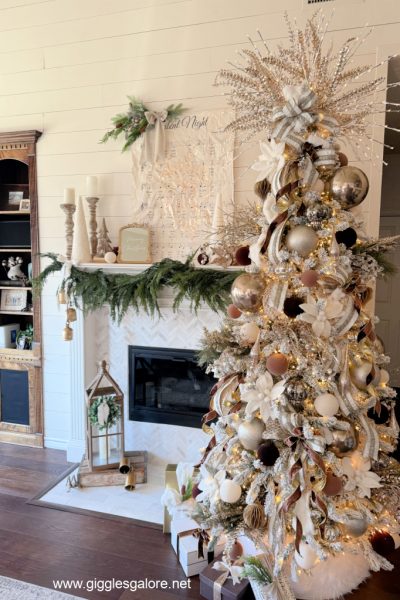 King of Christmas Flocked Tree