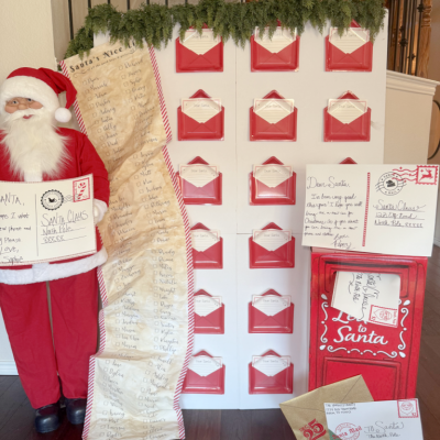 DIY Letters to Santa Photo Backdrop