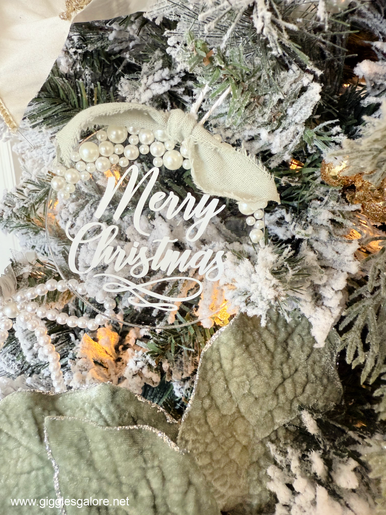 Merry Christmas Pearl Christmas Ornament Merry Christmas Pearl Christmas Ornament