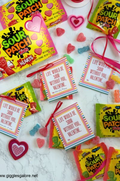 Sour Patch Kids Valentine Tags