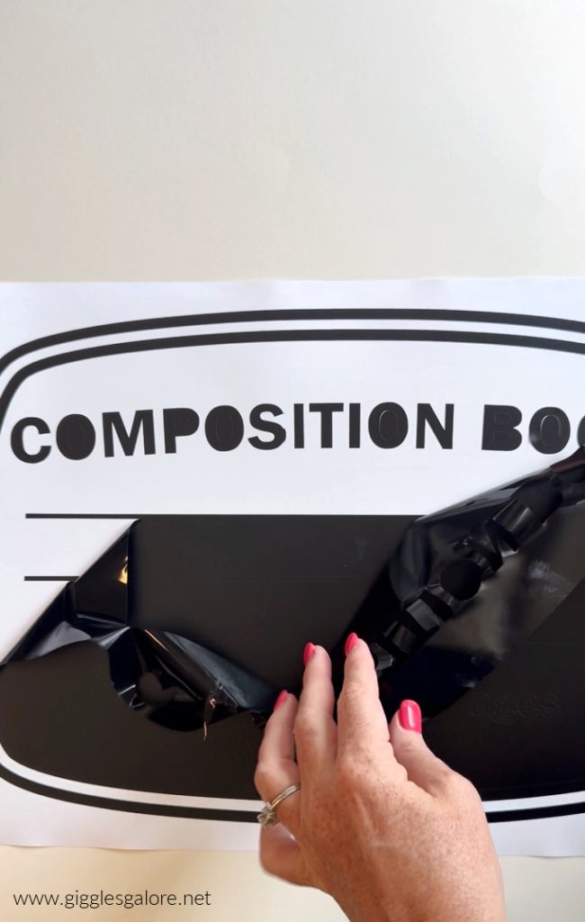 Composition Notebook Vinyl Sign
