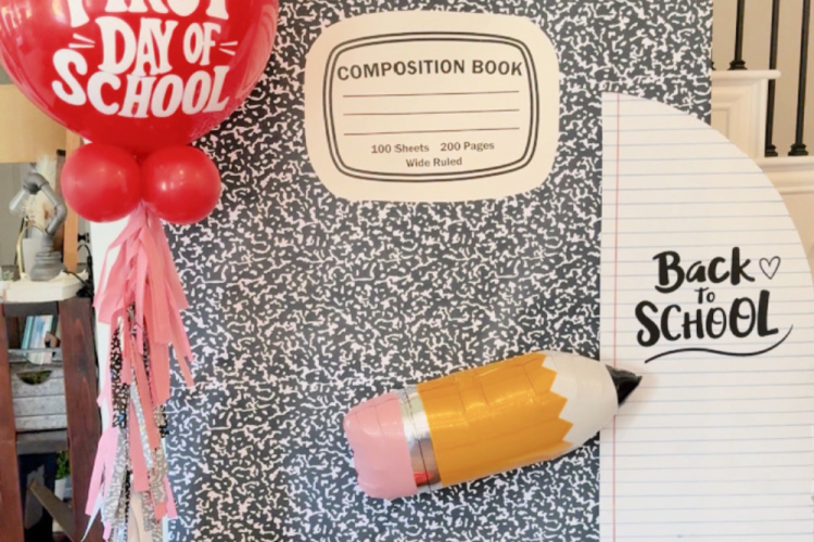 DIY COMPOSITION NOTEBOOK BACKDROP PINTEREST